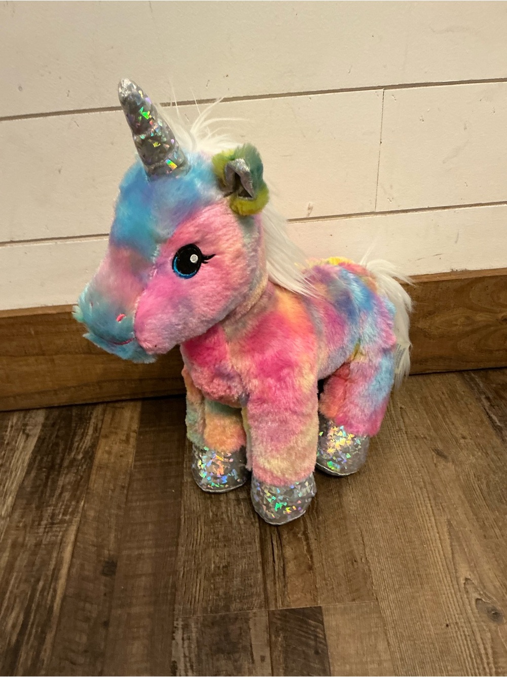 Build-A-Bear Workshop Rainbow Fantasy Unicorn Plush 17" Tie-dye Fast Ship
